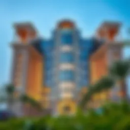 Stunning view of Al Murjan Tower's facade