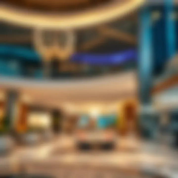 Interior design elements highlighting modern aesthetics of Al Nahda Sahara Plaza