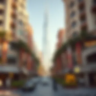 Vibrant Community Surrounding Amna Tower Overview of the surrounding community and its vibrant atmosphere