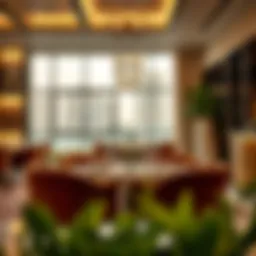 Elegant dining setup at Basko Dubai