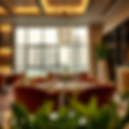 Elegant dining setup at Basko Dubai