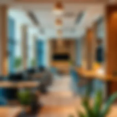 Vibrant co-working spaces promoting innovation and collaboration