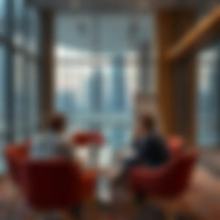 Regulatory framework discussion in a business center environment