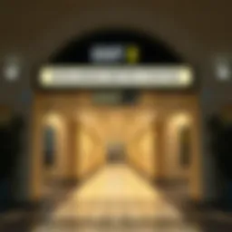 Burjuman Metro Station Exit 2 signage and structure