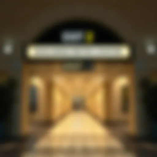 Burjuman Metro Station Exit 2 signage and structure