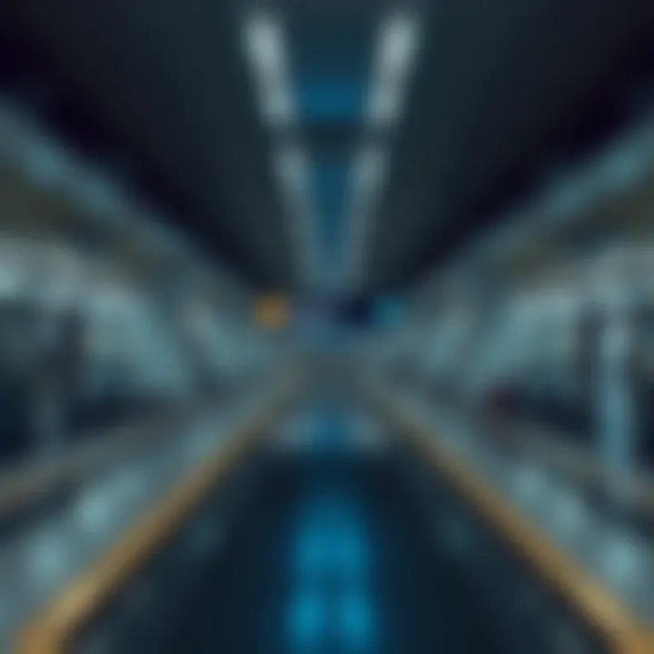 Inside Burjuman Metro Station Interior view of Burjuman Metro Station facilities