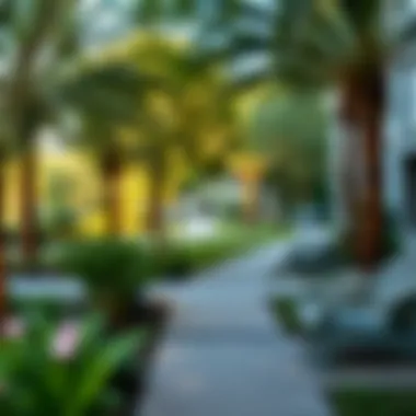 The lush community park adjacent to Centrium Towers, promoting outdoor living