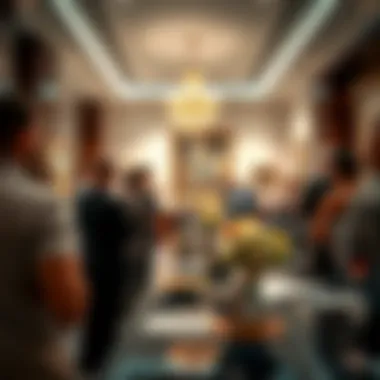 Elegant auction event at Christie's Dubai featuring exquisite artworks