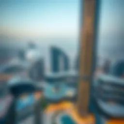 Aerial view of Al Shafar Tower One showcasing its modern architecture