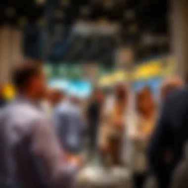 Networking event featuring industry professionals discussing opportunities in media