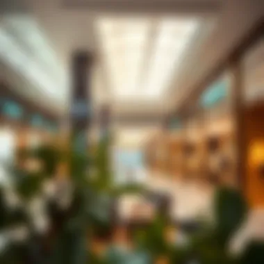 Interior layout of Wafi Center's retail spaces