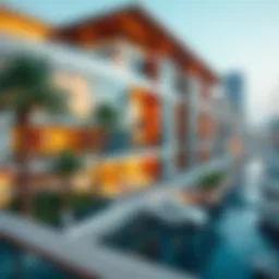 Scenic view of Creek Marina Dubai showcasing modern architecture