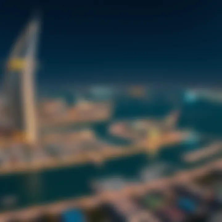 Map highlighting the strategic location of Creek Marina Dubai