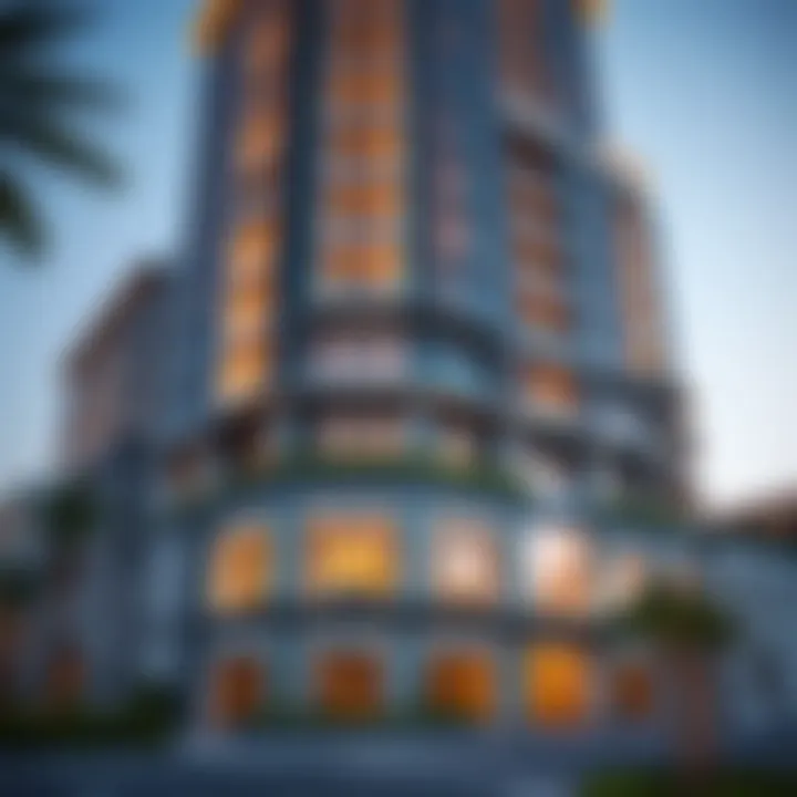 Stunning architectural facade of a Da Vinci building