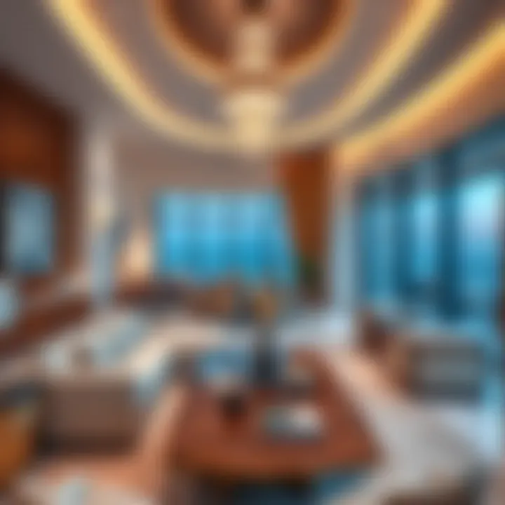 Luxurious interior design of a Da Vinci property