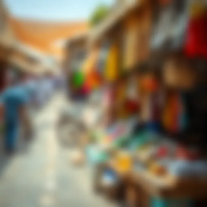 Vibrant market scene reflecting local commerce and lifestyle