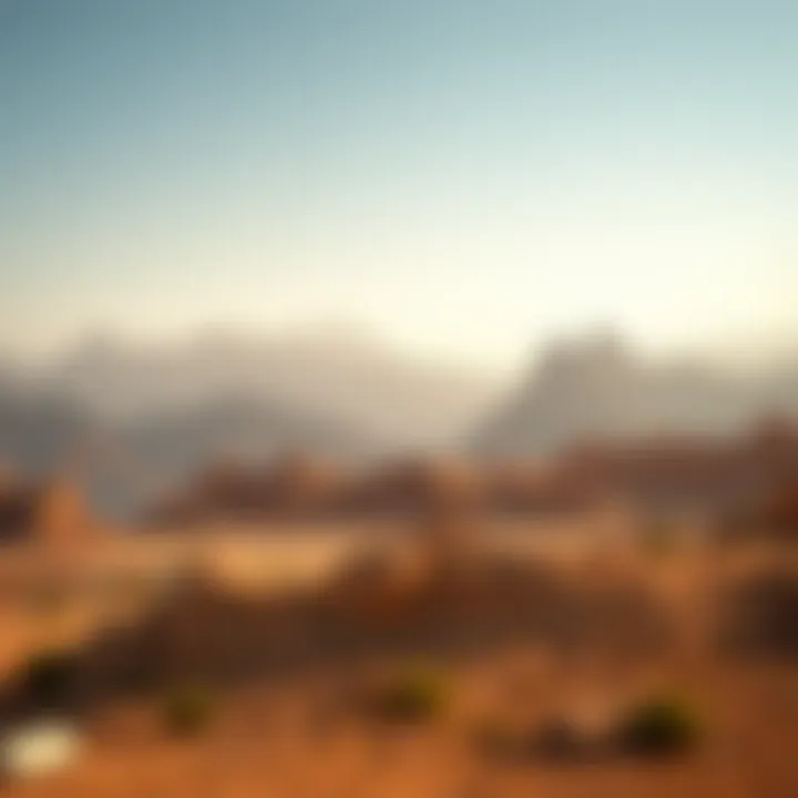 Majestic mountain landscape in the eastern UAE