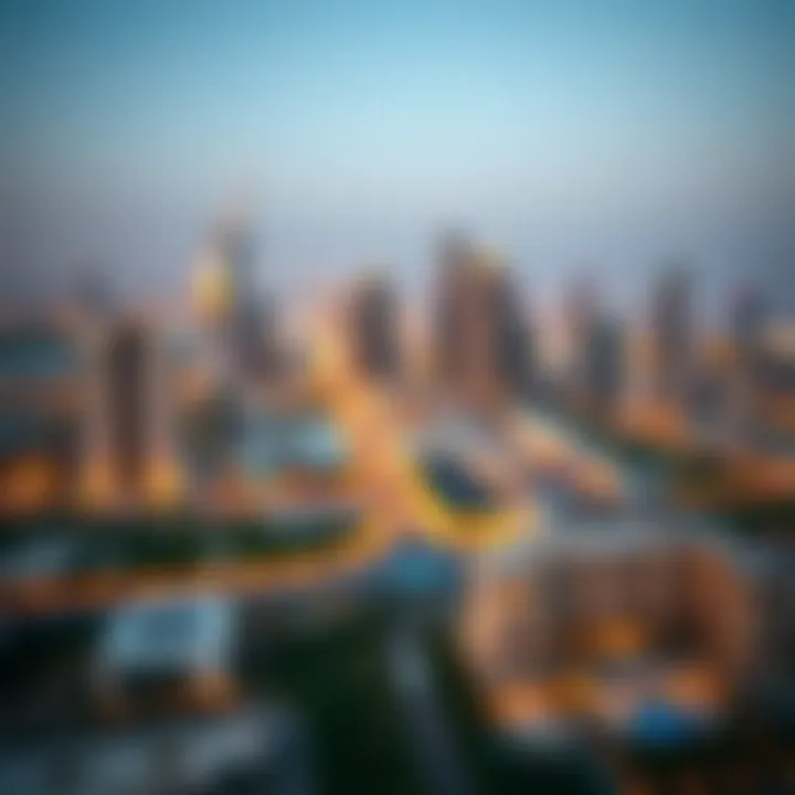 Panoramic view of Dubai's skyline showcasing luxury estates