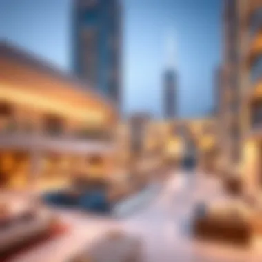 Futuristic concept of residential and commercial properties in Dubai