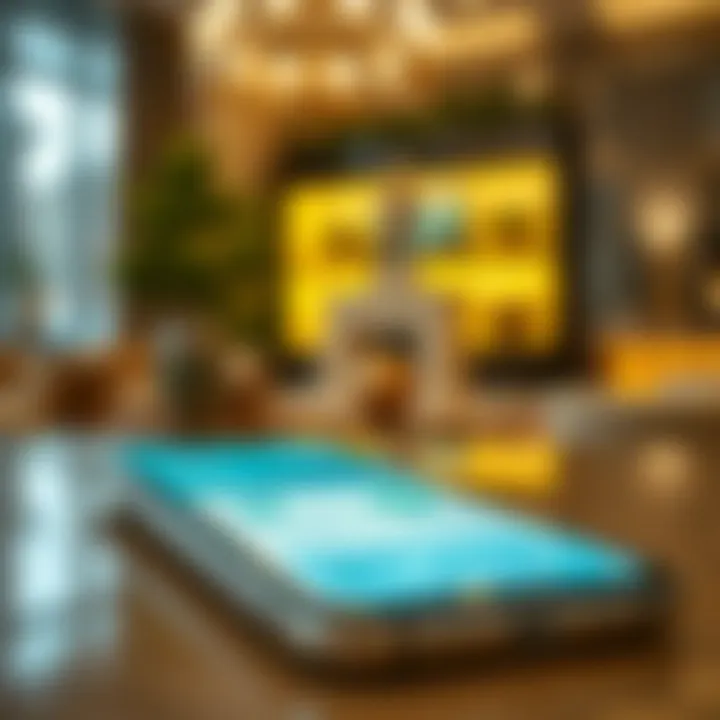 A close-up of a smartphone displaying a banking app interface.