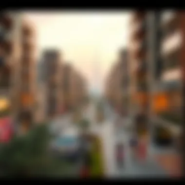 A map highlighting diverse neighborhoods in Dubai known for affordable living