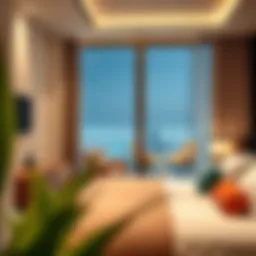 A stunning view of affordable studio apartments in Dubai's vibrant neighborhood