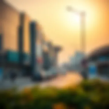 A modern commercial area in Al Qusais illustrating investment opportunities.