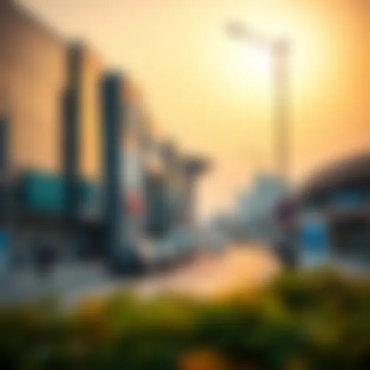 A modern commercial area in Al Qusais illustrating investment opportunities.