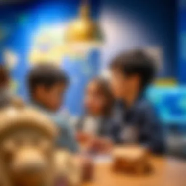 Children engaged in an educational experience at a museum