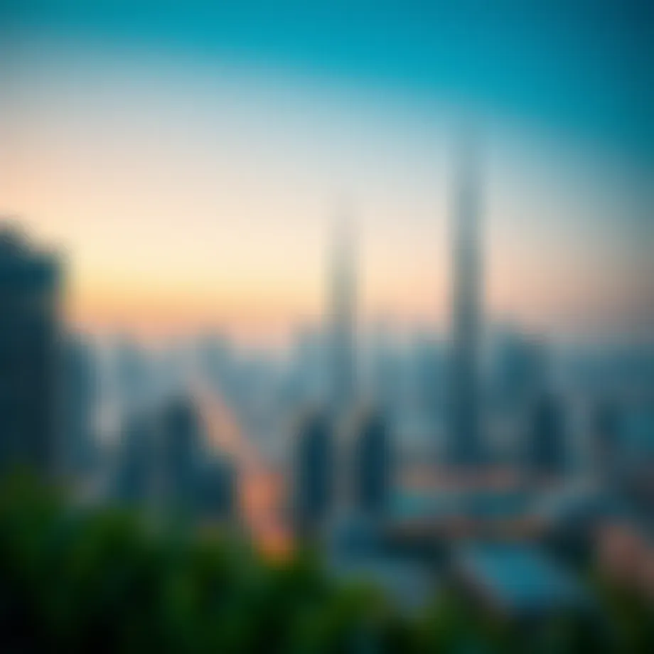 Stunning skyline view of Dubai's real estate development