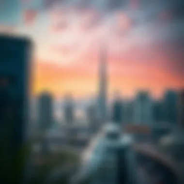 Dubai Skyline: A Hub for Freelancers Scenic view of Dubai skyline with modern architecture