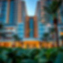 Exterior view of Hilton The Creek Dubai showcasing modern architecture