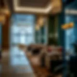 Luxurious hotel lobby in Tecom showcasing modern decor