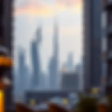 The stunning skyline of Dubai showcasing futuristic buildings.