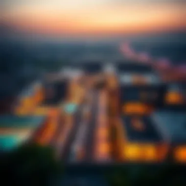 Panoramic view of جزيرة الريم showcasing modern architecture