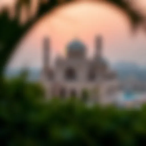 A panoramic view of Qasr Al Hind showcasing its intricate architectural details