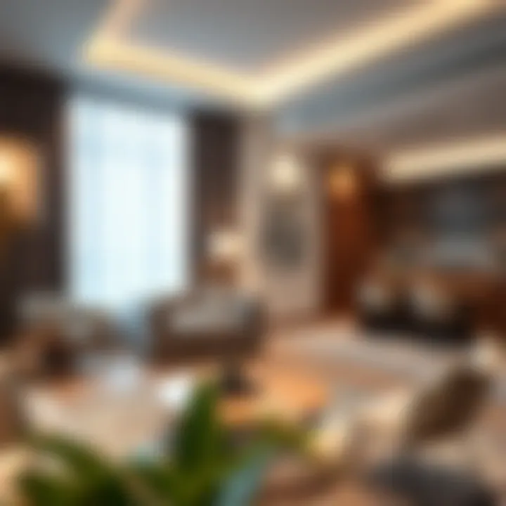 Modern 1 BHK apartment interior in Al Nahda