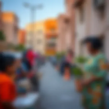 A vibrant community scene in Dubai Industrial City