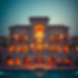 A breathtaking view of Shalihat Mebzara Al Khadra showcasing its architectural beauty