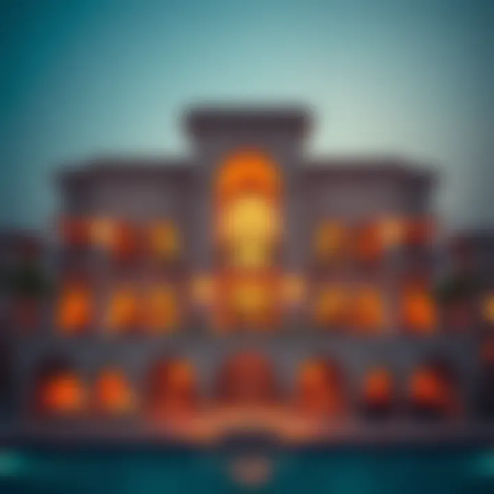 A breathtaking view of Shalihat Mebzara Al Khadra showcasing its architectural beauty