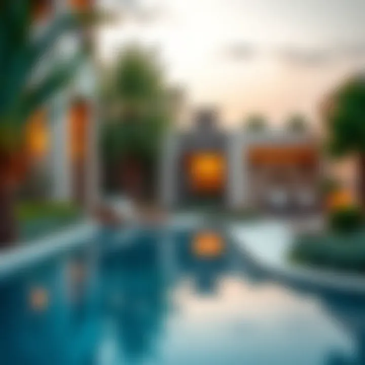 A serene community setting in Shalihat Mebzara Al Khadra highlighting lifestyle benefits