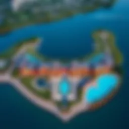 Aerial view of Sobha Hartland Lagoon showcasing its stunning layout