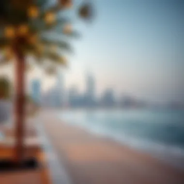 Jumeirah Beach Skyline A stunning view of Jumeirah beach showcasing the skyline