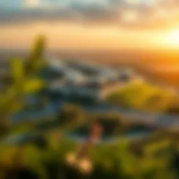 Breathtaking view of The Greens community showcasing lush landscapes and modern architecture