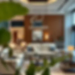 Elegant furniture showcase in Dubai Hills Mall featuring modern designs