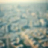 Panoramic Overview of Motor City Aerial view of Motor City Dubai showcasing residential and commercial areas