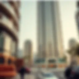 Architectural marvel of Najma Tower B highlighting its modern design