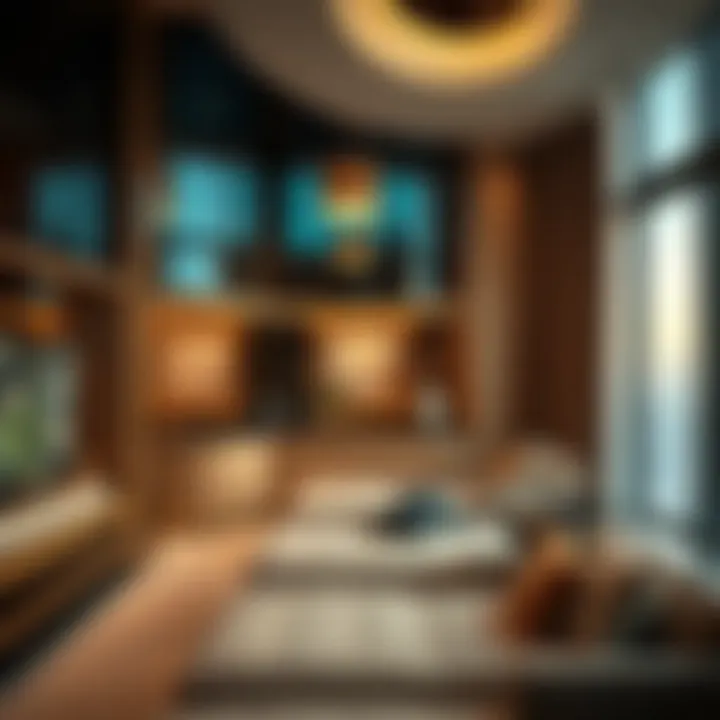 Luxurious interior design of a penthouse in Omniyat Tower