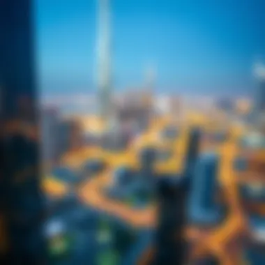 Panoramic skyline view from Omniyat Tower highlighting Dubai's vibrant cityscape