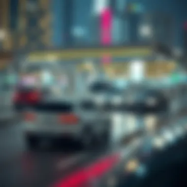 A futuristic depiction of parking trends in urban Dubai